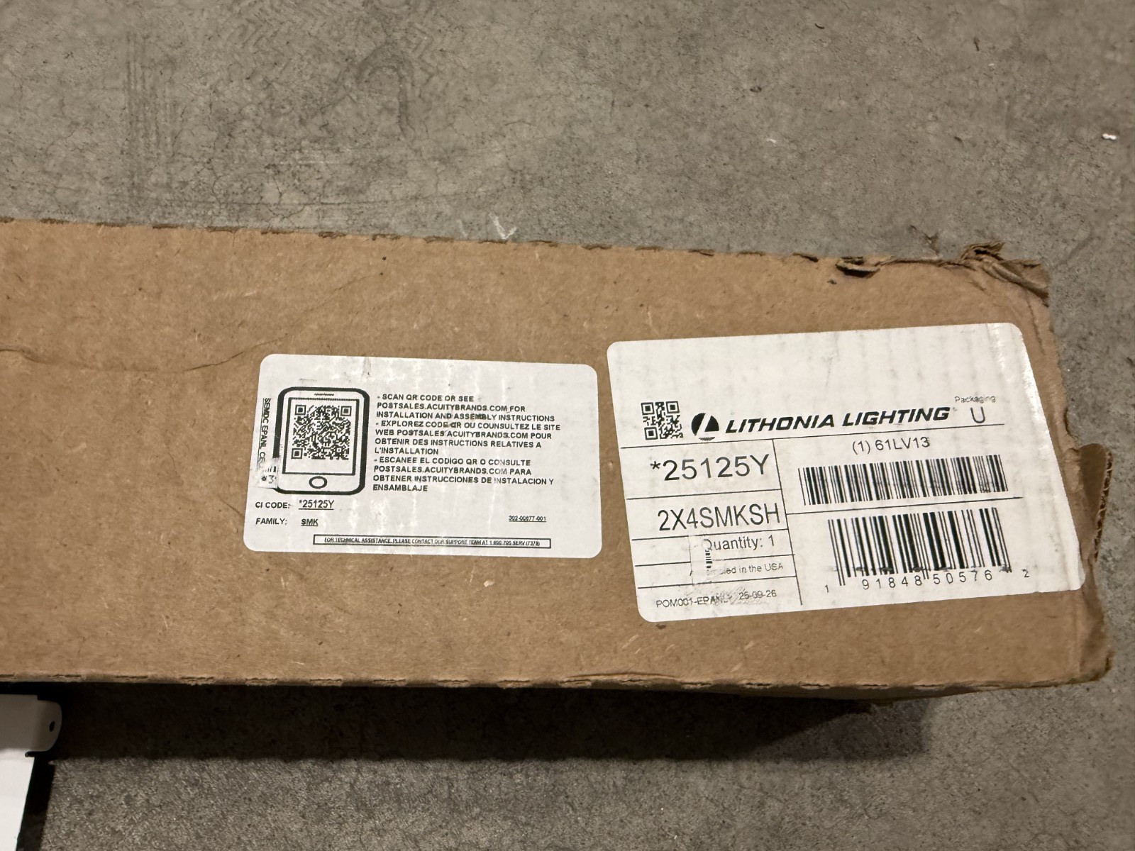 2×4 Lithonia Surface Mount Trim Kit – 2X4SMKSH NOB *FAST SHIPPING*