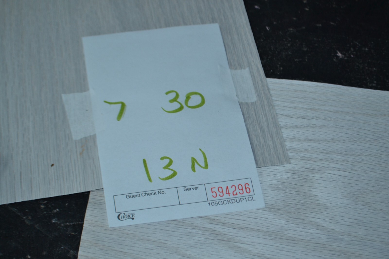 Dyed White Oak Wood Veneer Sheet 7 x 30 inches 1/42nd thick N5942-96