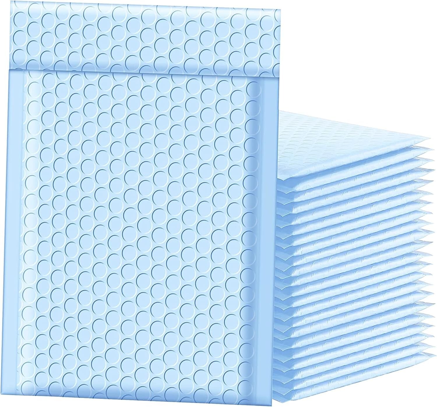 light blue Bubble Mailer 8.5″ x 12″ Self-Seal Adhesive Packaging Waterproof