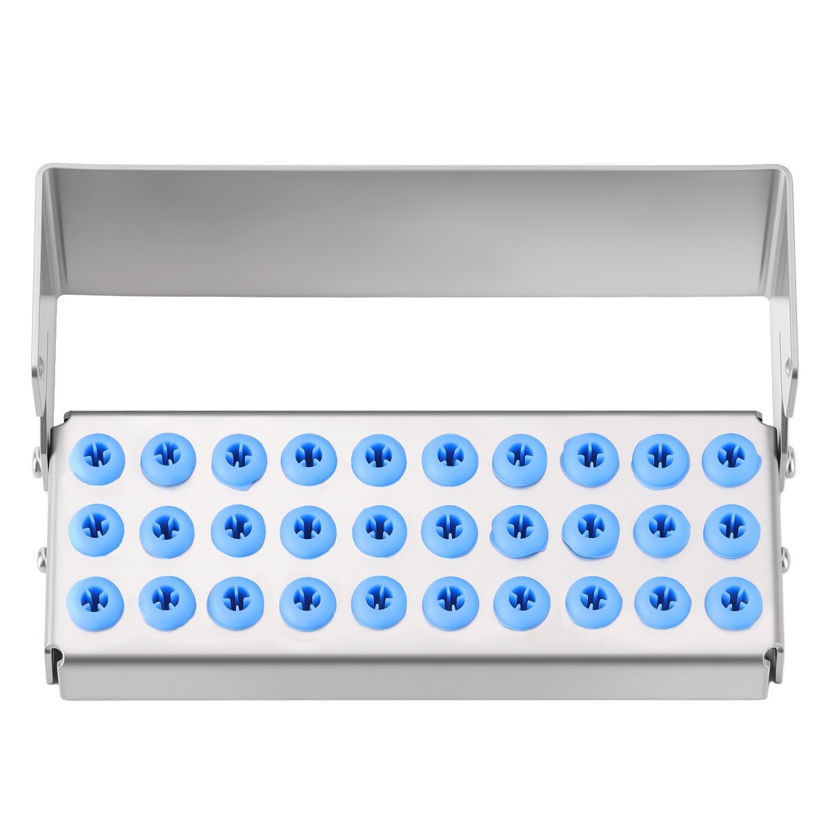 30Holes Dental Autoclave Bur Holder Block Disinfection Sterilizer for FG/CA Burs