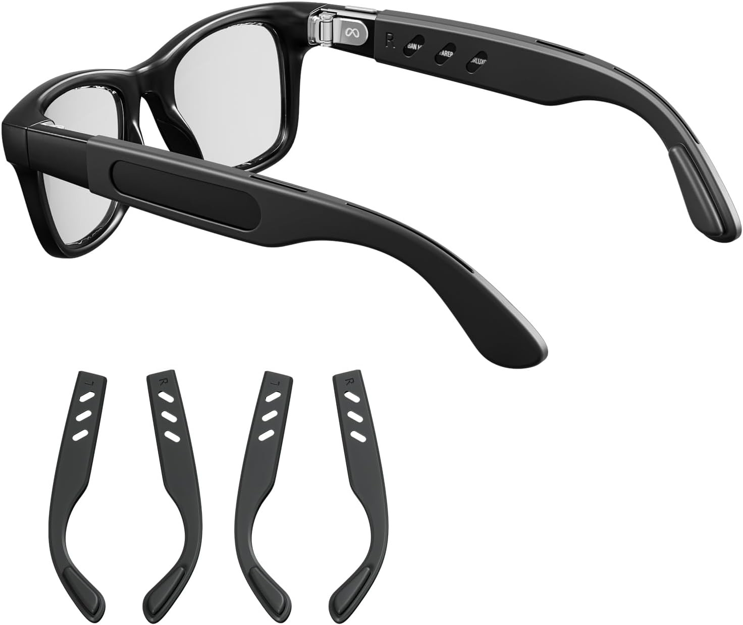 Anti-Slip Ear Grips Compatible with Ray-Ban Meta Wayfarer, Headliner, Skyler (Ge