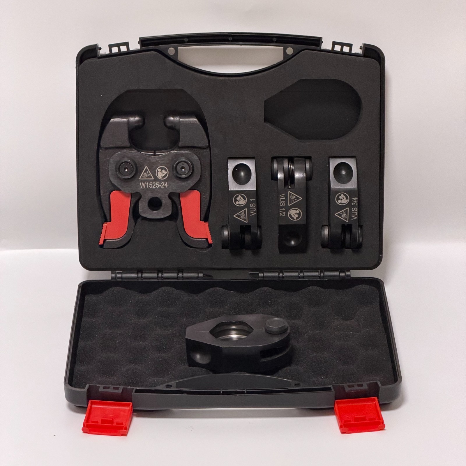 24kN Press Jaw & Ring Kit 1/2″ 3/4″ 1″ Compatible with Milwaukee M12 2473