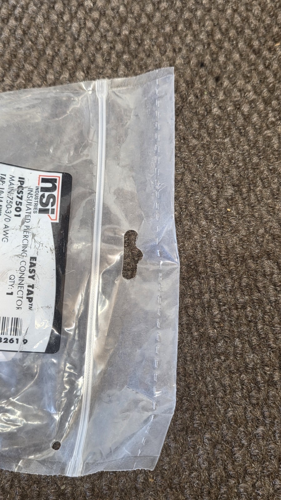 INSULATION PIERCING CONNECTOR 750-3/0 MAIN 10-14 AWG TAP