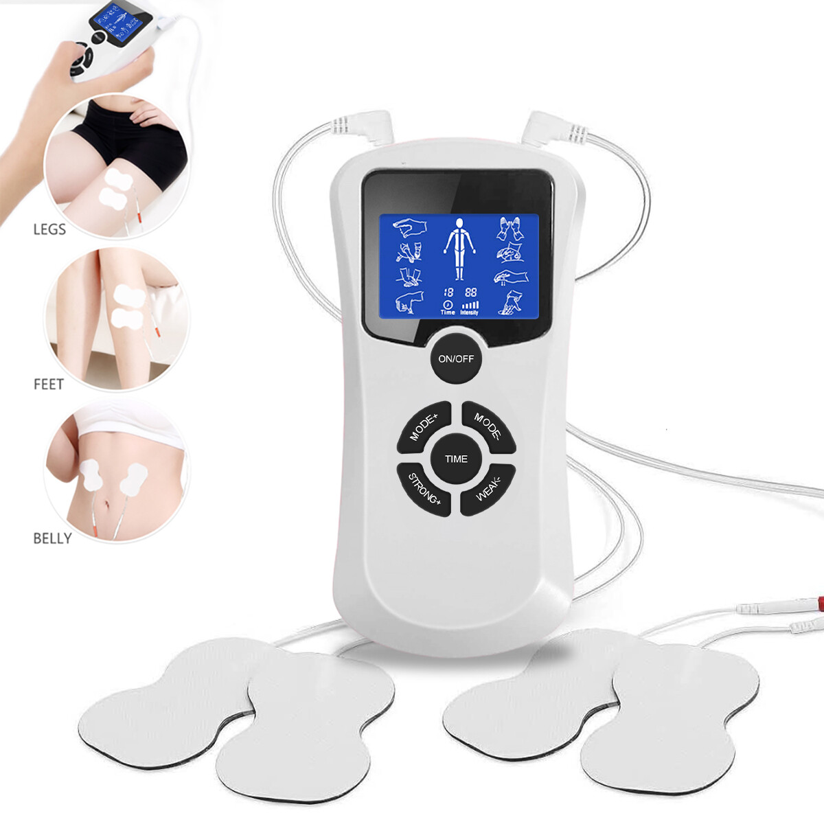 TENS Unit Muscle Stimulator Pulse Massager Pain Relief Massager Machine Device