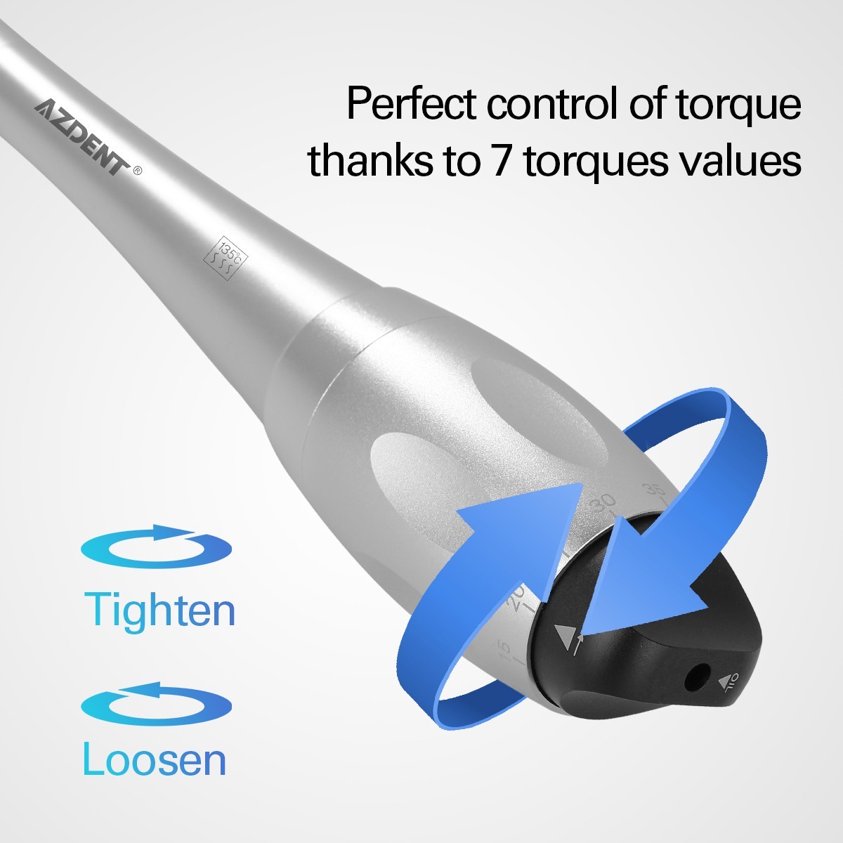 AZDENT Dental Universal Implant Kit Torque Wrench Contra Angle with 12 Drivers