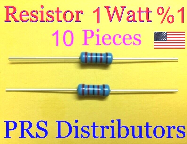 Resistor Metal Film 0.5Ω to 1MΩ 1W 1% 10 Pieces on your Choice USA SELLER