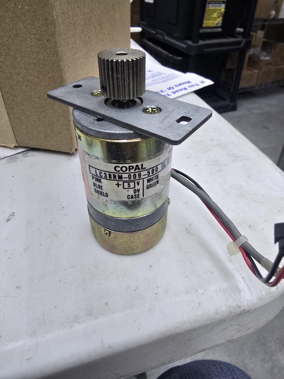 Copal DC Servo Motors with Encoder Feedback LC38RM-009-500 12FM