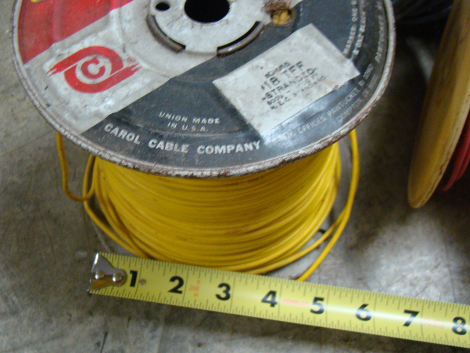 MIXED LOT SPOOLS ELECTRICAL WIRE 18 GAUGE 10 USED SPOOLS CAROL