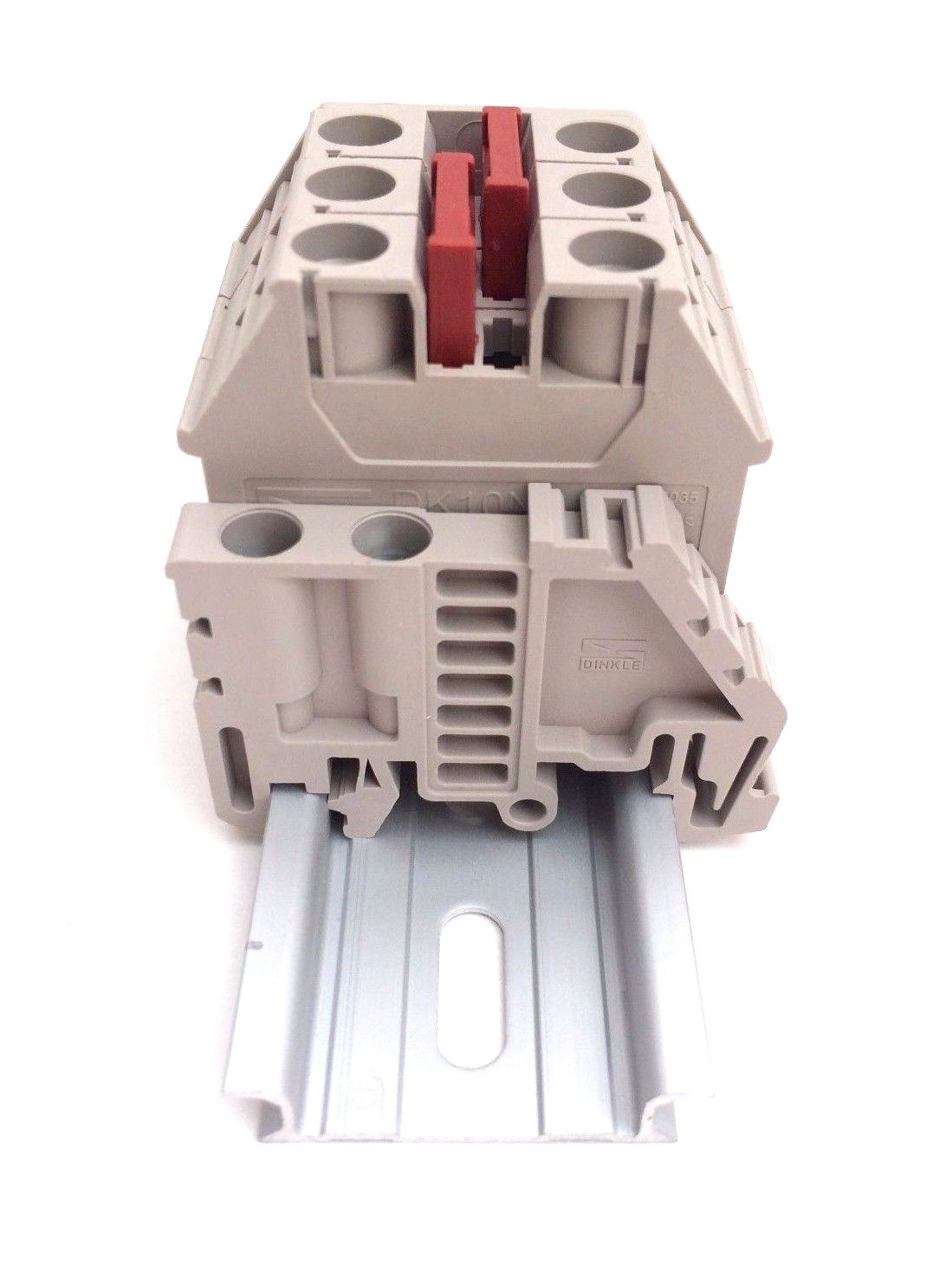 Solar Combiner Box Connector DIN Rail Terminal Blocks Dinkle 6AWG 60A 600V