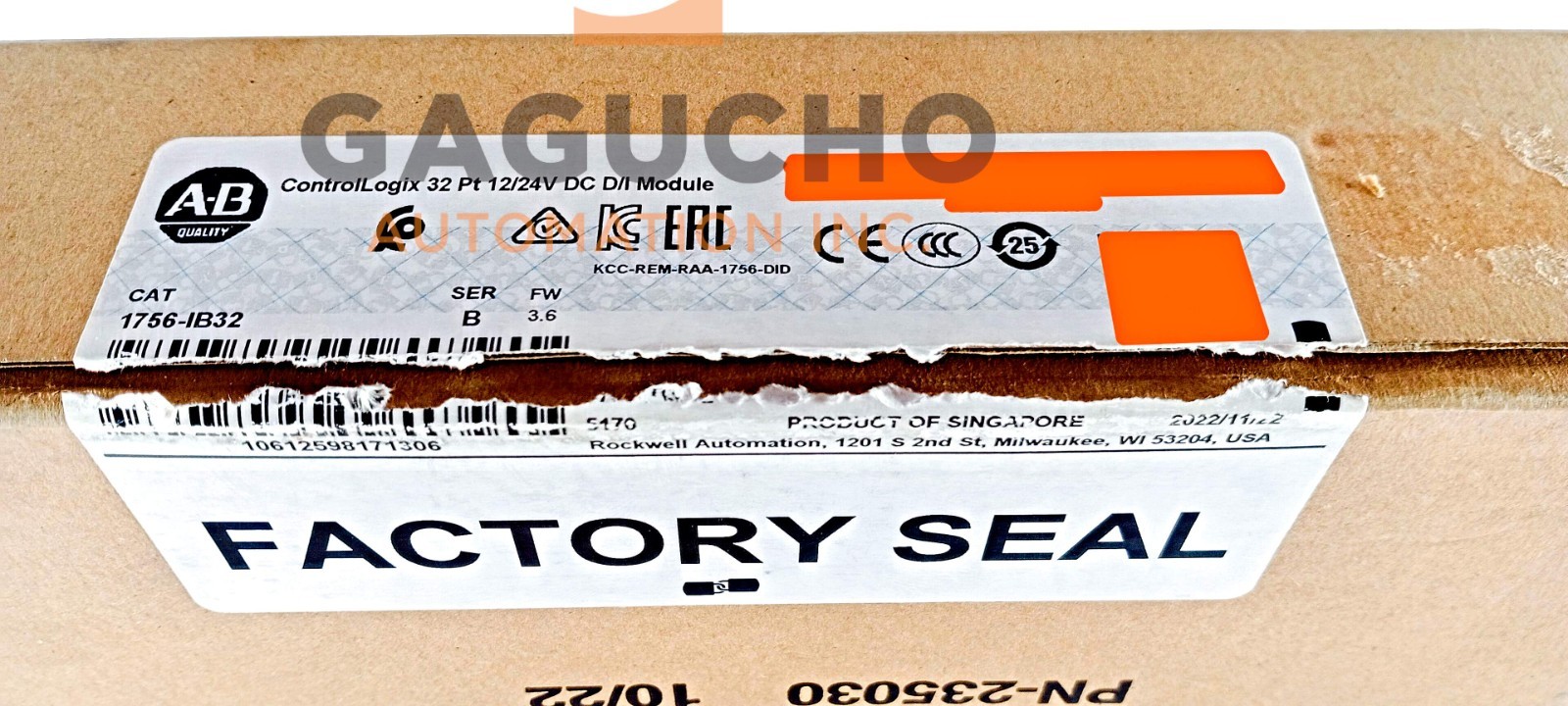 Sealed 2022 Allen Bradley 1756-IB32 /B ControlLogix Digital DC Input Module