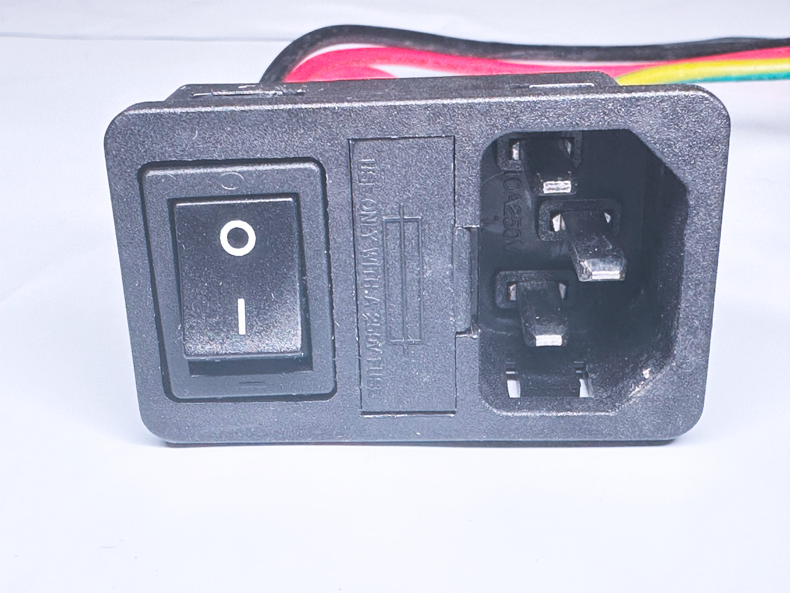 R-3014S RICH BAY AC Power Inlet Socket with Fuse Holder & Switch 10A 250V