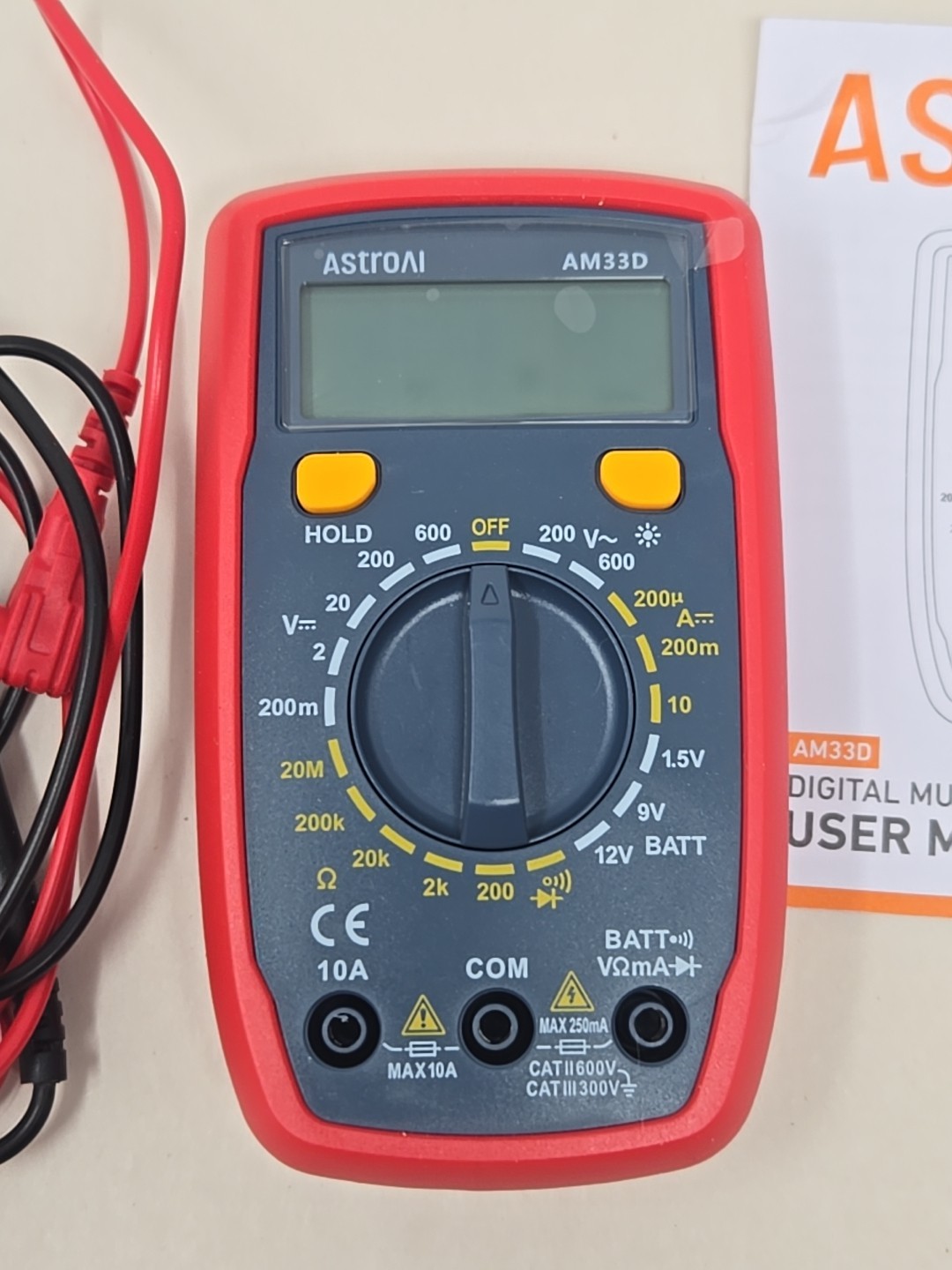 Astro AI AM33D Digital Multimeter 2000 Counts