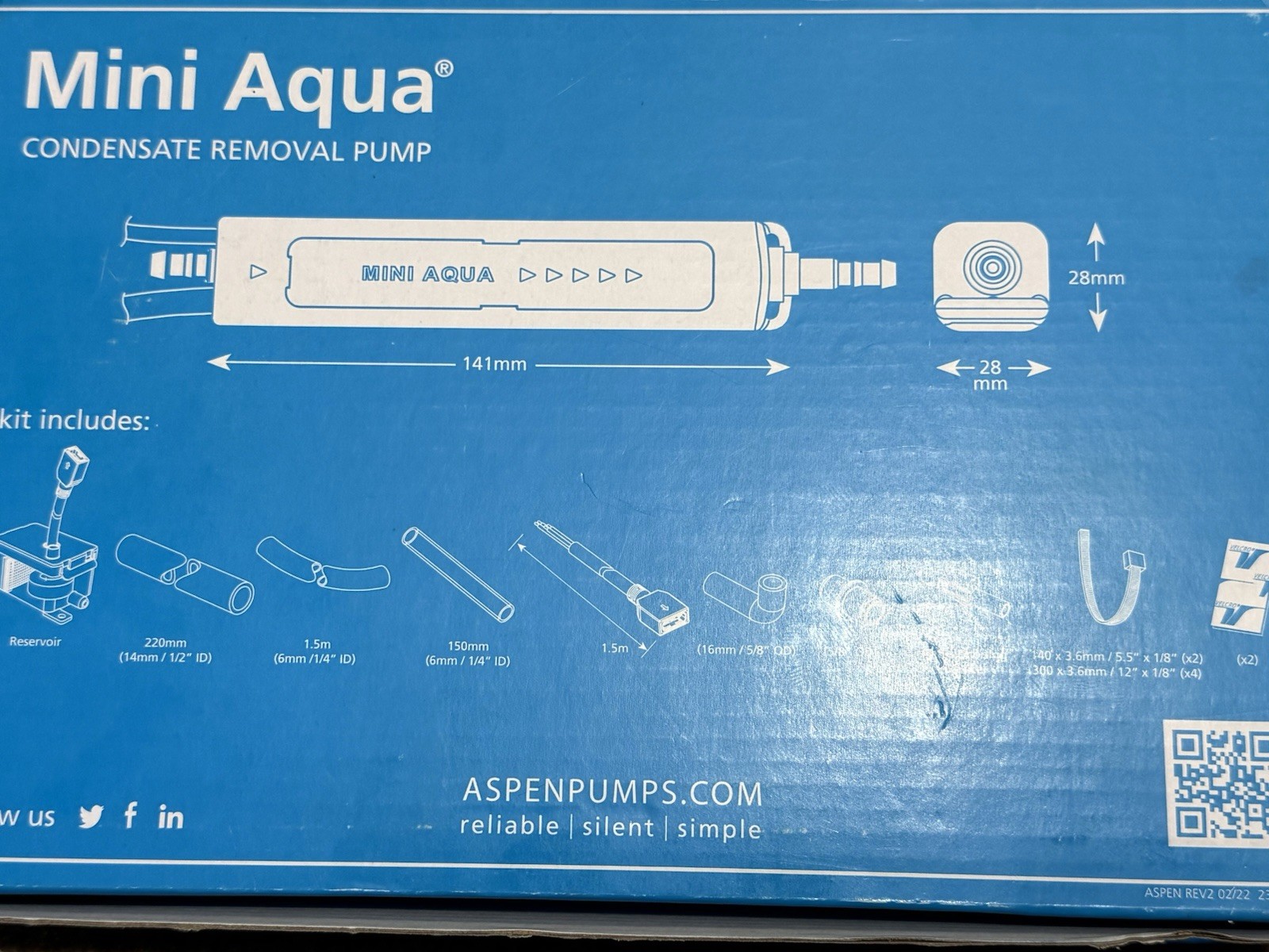 Aspen Pumps Mini Aqua 83809 Condensate Pump 230V – PARTS **READ**