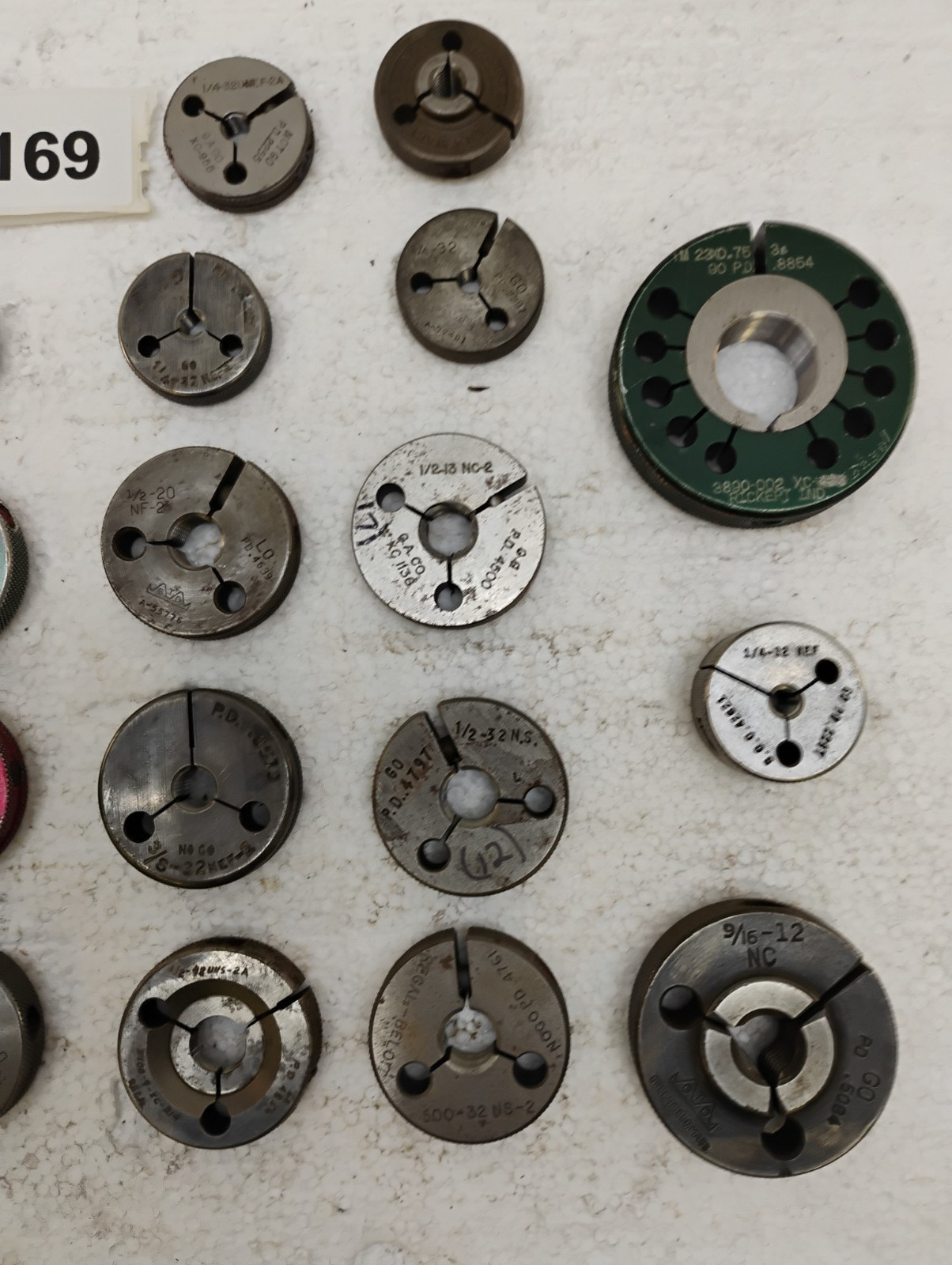 Lot Of 22 Various Brands And Sized Thread Ring Gages Go AND No Go PDs As Shown