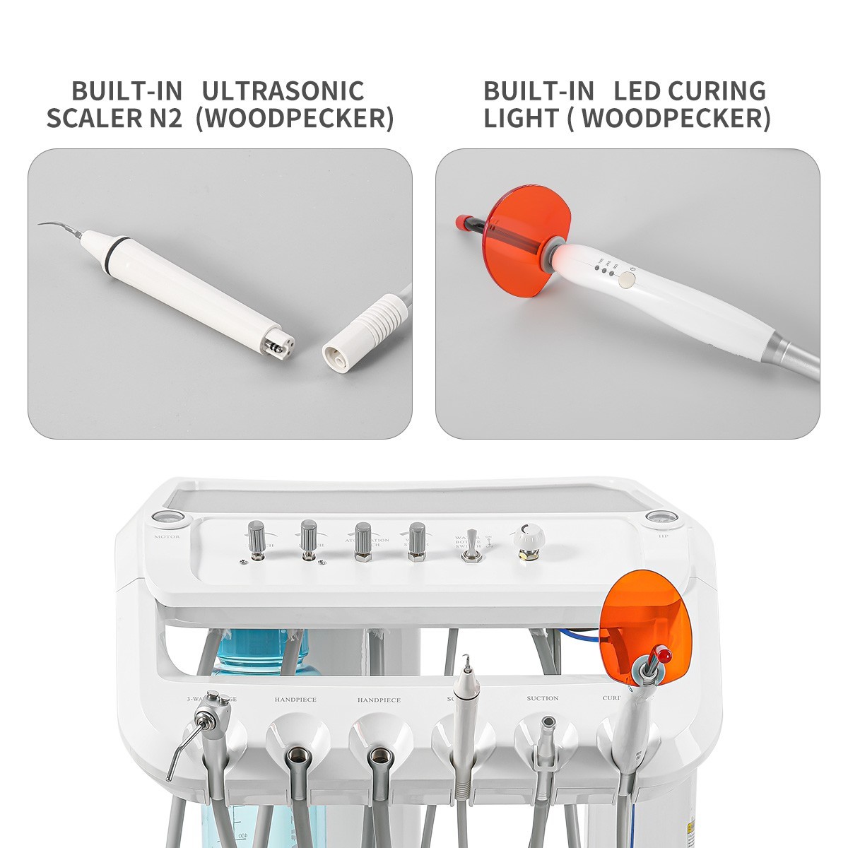 Portatile Dental unidad móvil de entrega de succión compresor de aire 4H/Silla
