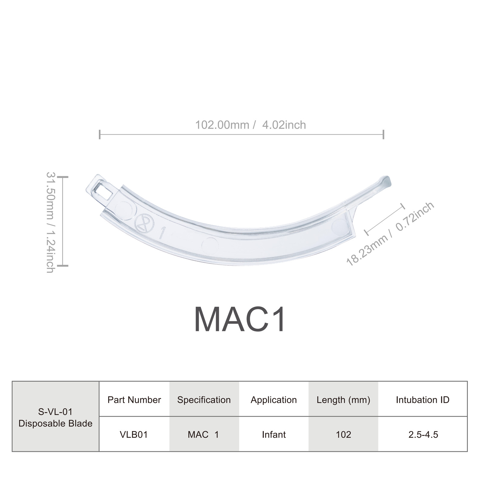 (US Delivery)  Touchscreen Video Laryngoscope with disposable blades(MAC2/3/4)