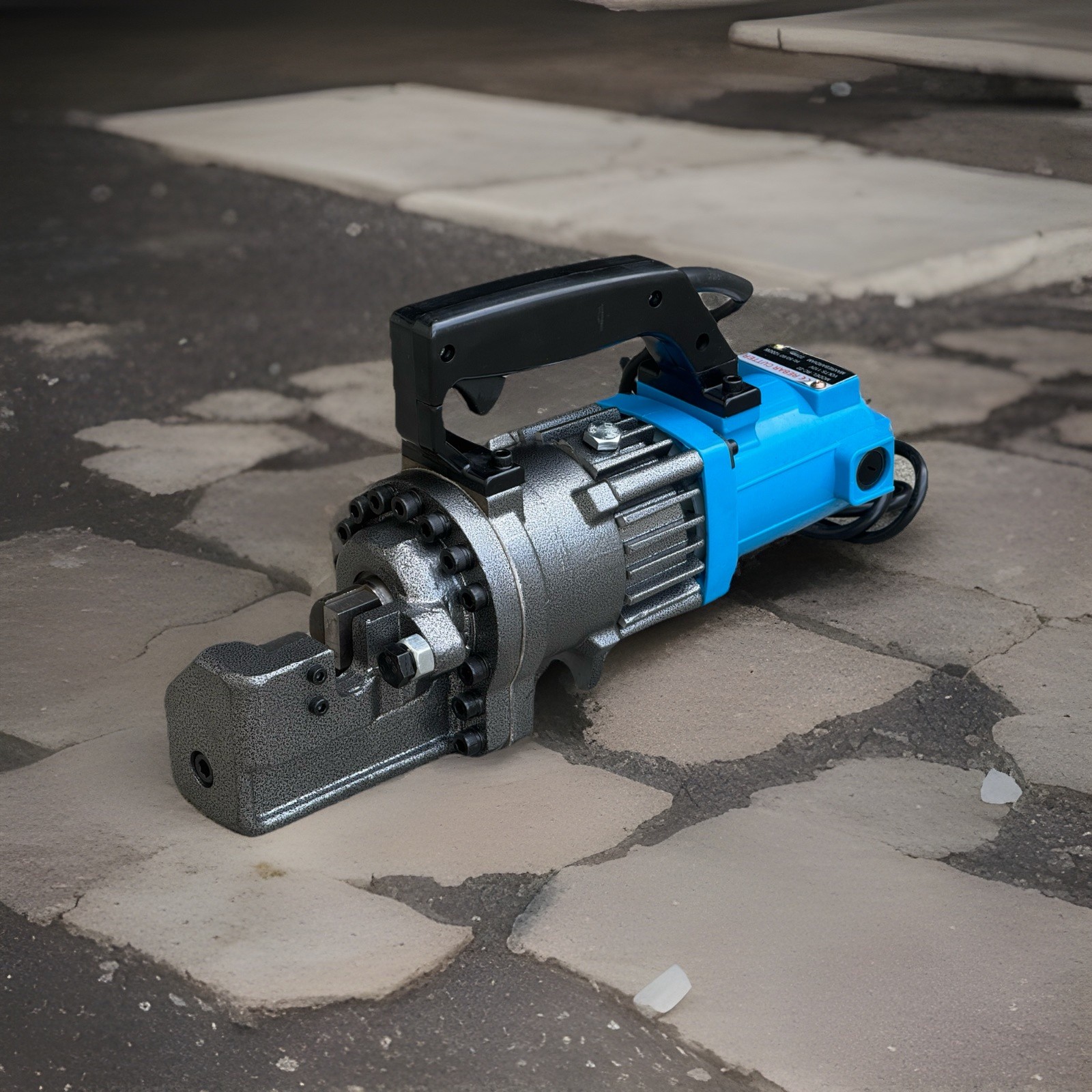 1200W Electric Hydraulic Rebar Cutter 22mm 7/8» Max Cutting Rod W/Xtra Blades