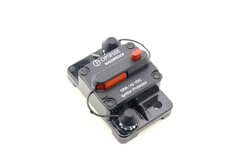 Optifuse Automotive Circuit Breaker 100 Amp , 42VDC High Amp ,Manual Reset