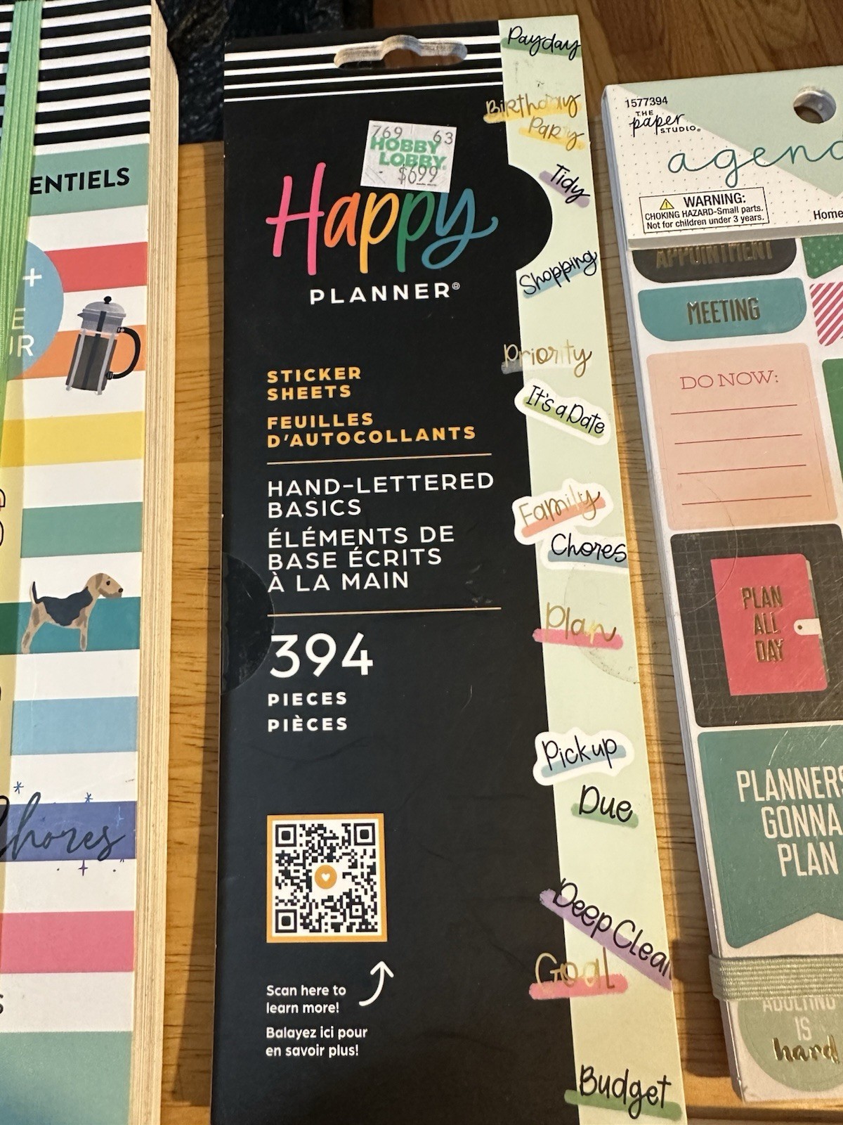 Happy Planner All The Essentials Sticker 100 Pages & 5 Small Sticker Sheet Books