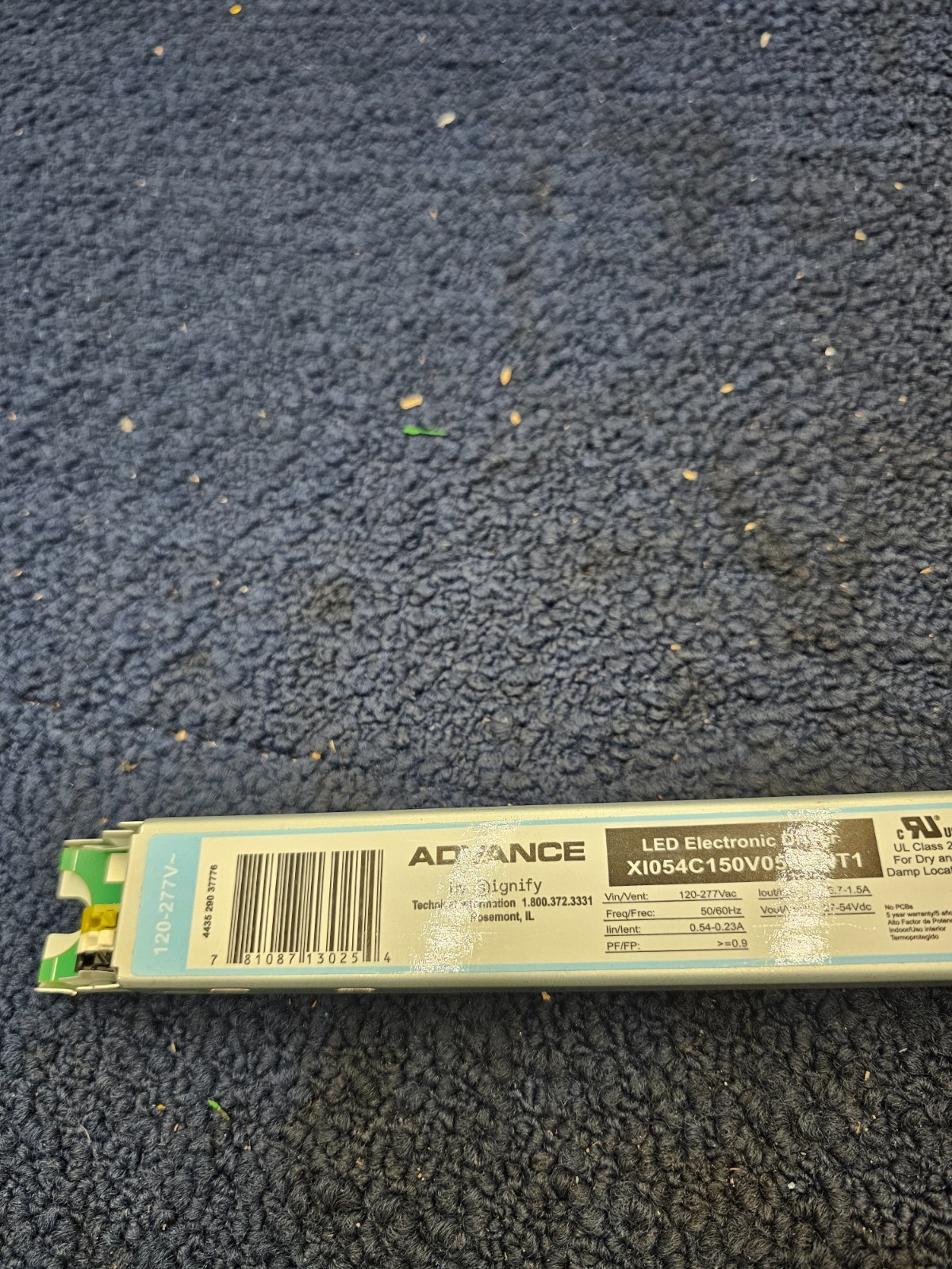 ADVANCE XI054C150V054DNT1 LED Electronic Driver 120-277V 54W 0-10V Dimming