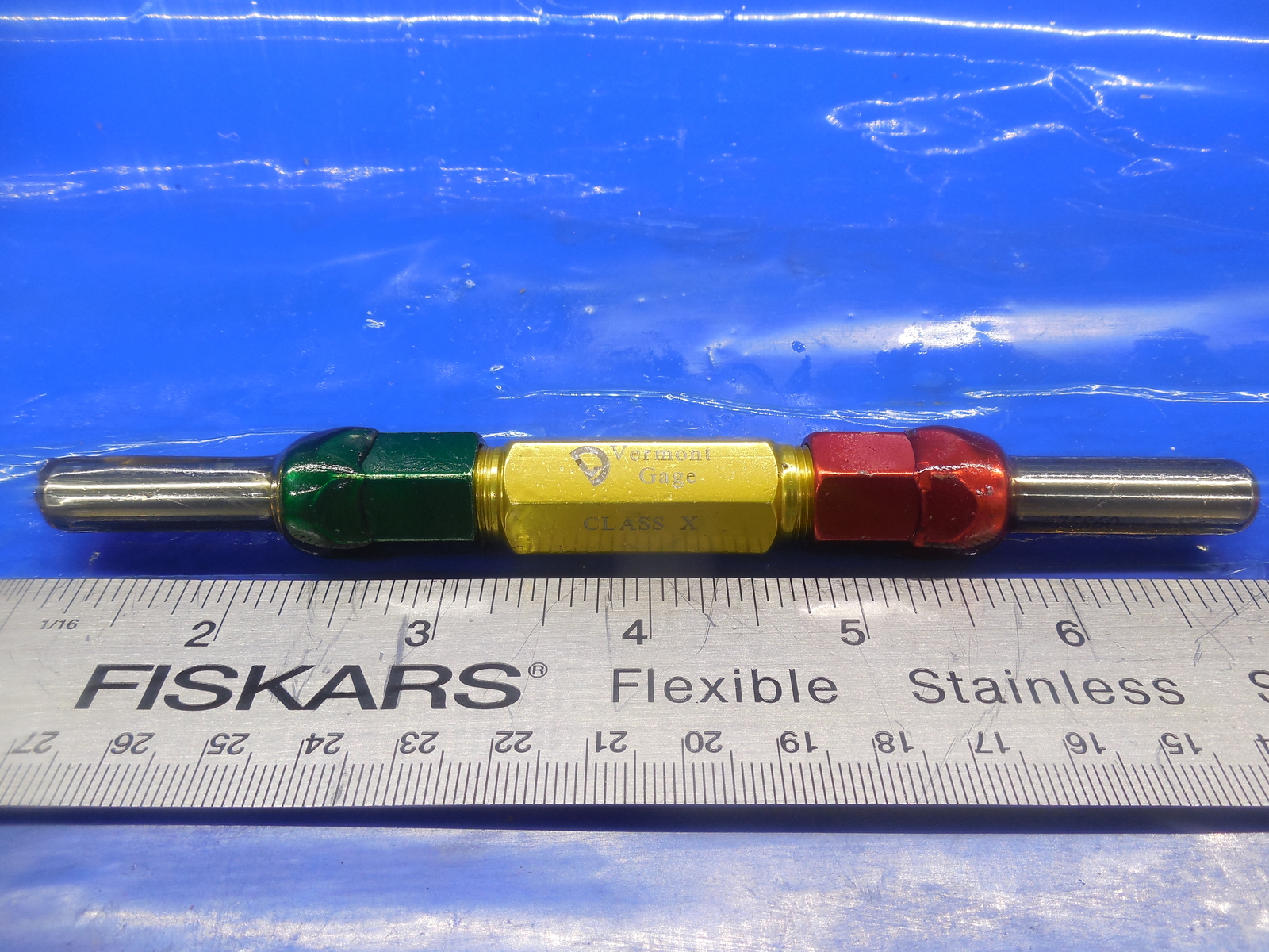6.30 & 6.70 MM CLASS X SMOOTH PIN PLUG GAGE GO NO GO 6.50 7.0 MM .2500 -.002
