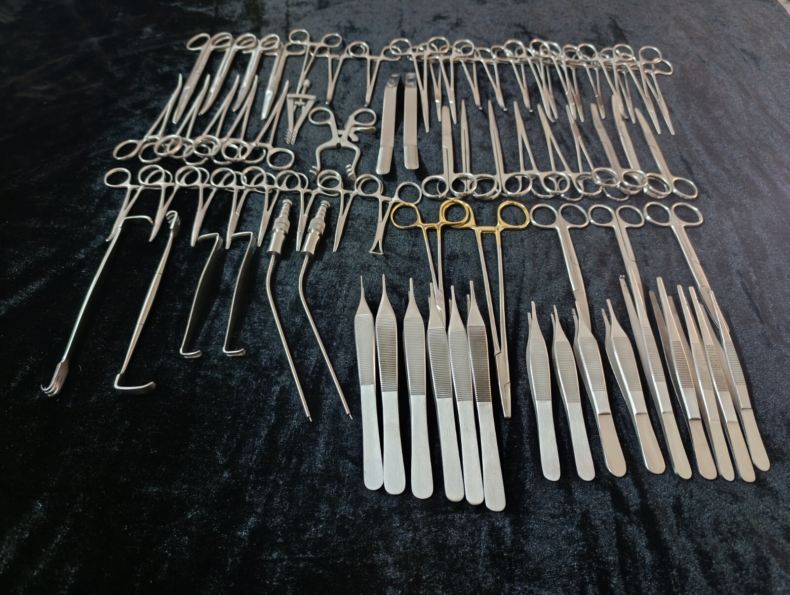 82 Pcs Plastic Surgery Surgical instruments Kit with stainless steel box