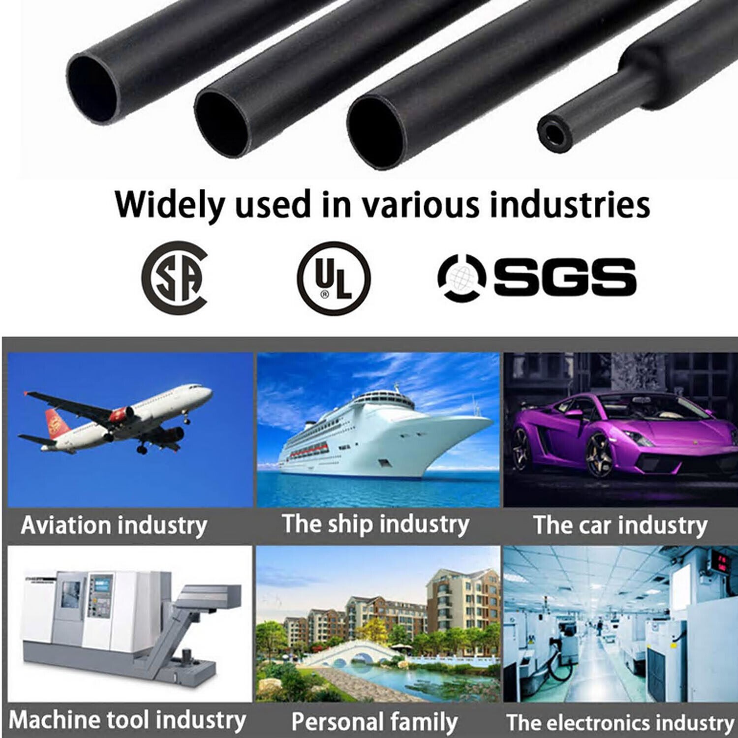 Waterproof Marine Grade Heat Shrink Tubing 4:1 Ratio Wire Dual Wall Adhesive Kit