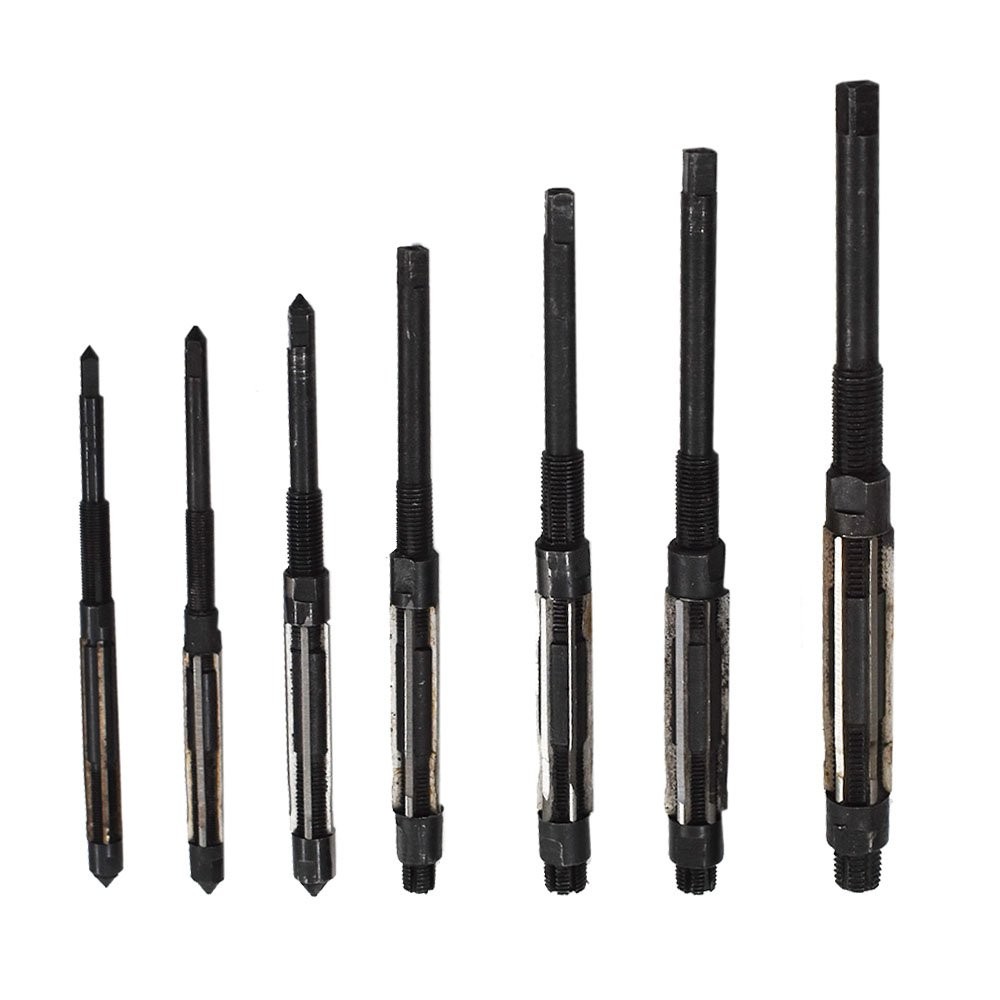 7 Pieces Adjustable Hand Reamers Set 8/A to 2/A Size 1/4 -15/32” HSS