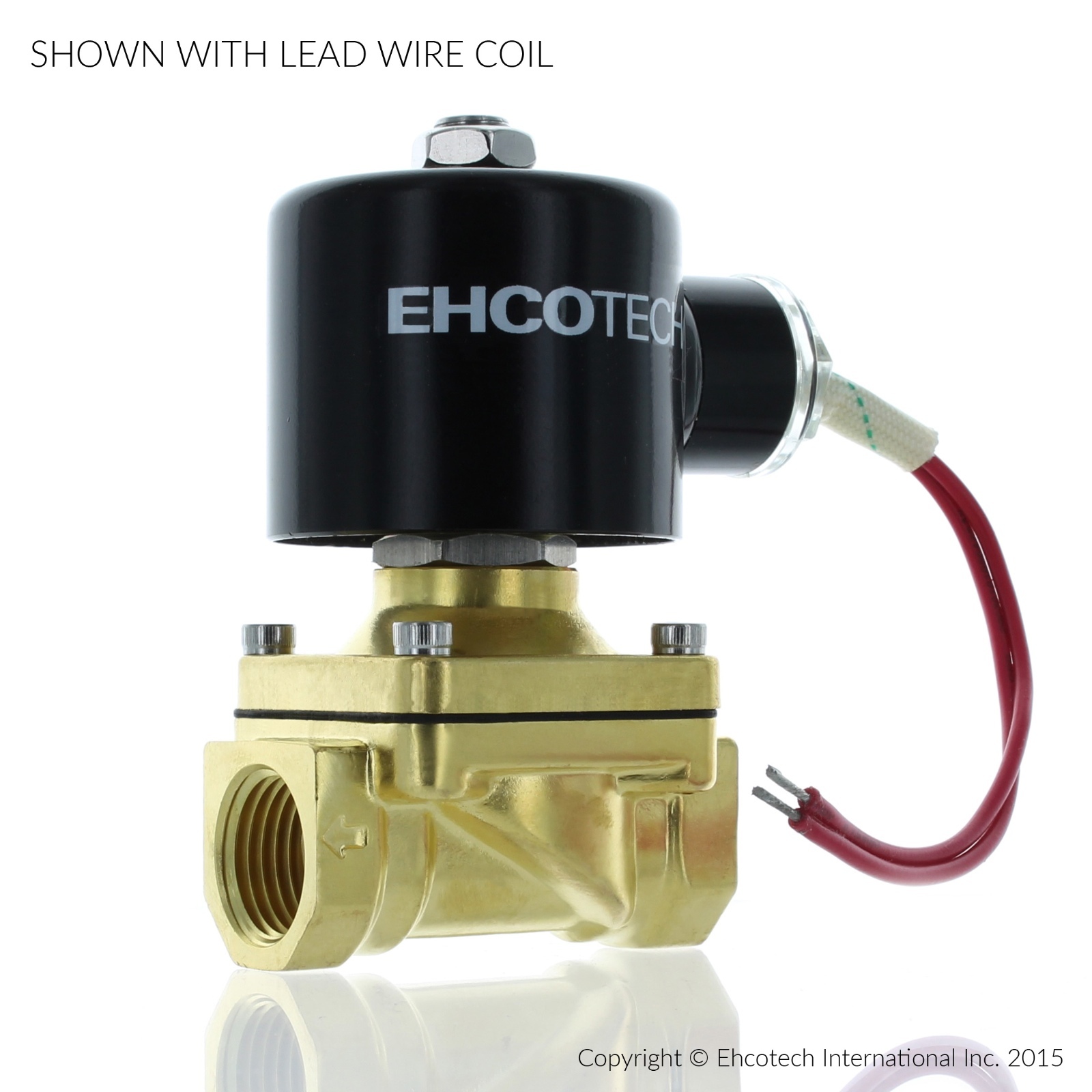 1/2″ 110V 120V AC Brass Electric Solenoid Valve Water Air Gas Viton NC 110VAC