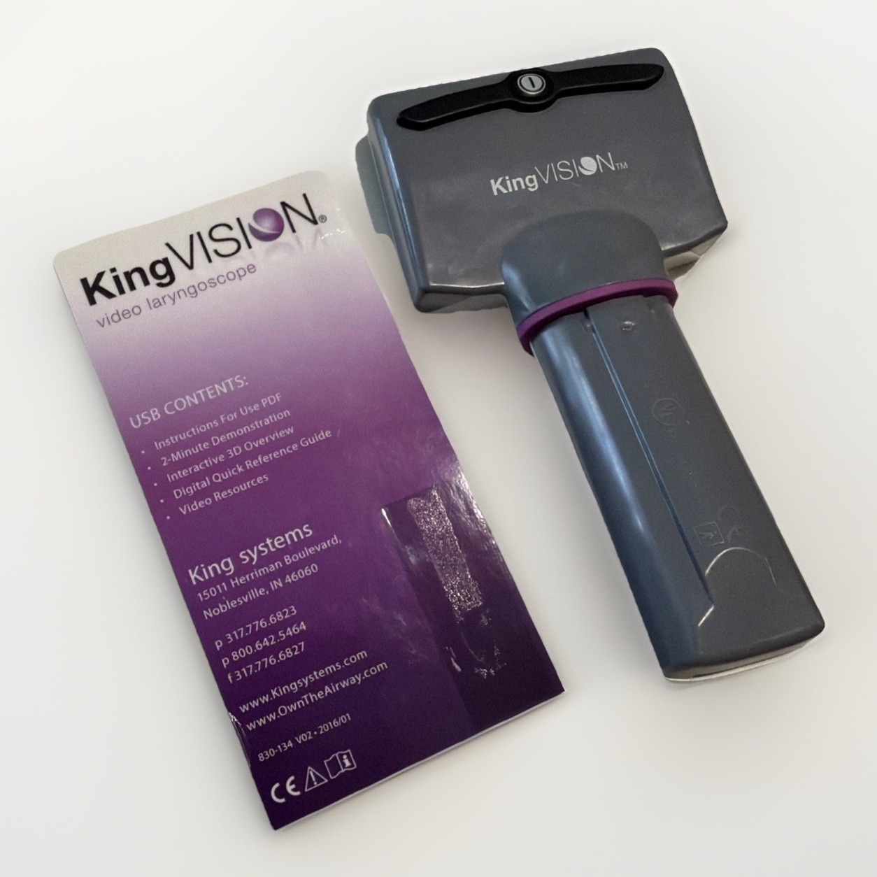 King Systems Vision Video Laryngoscope Screen & Case