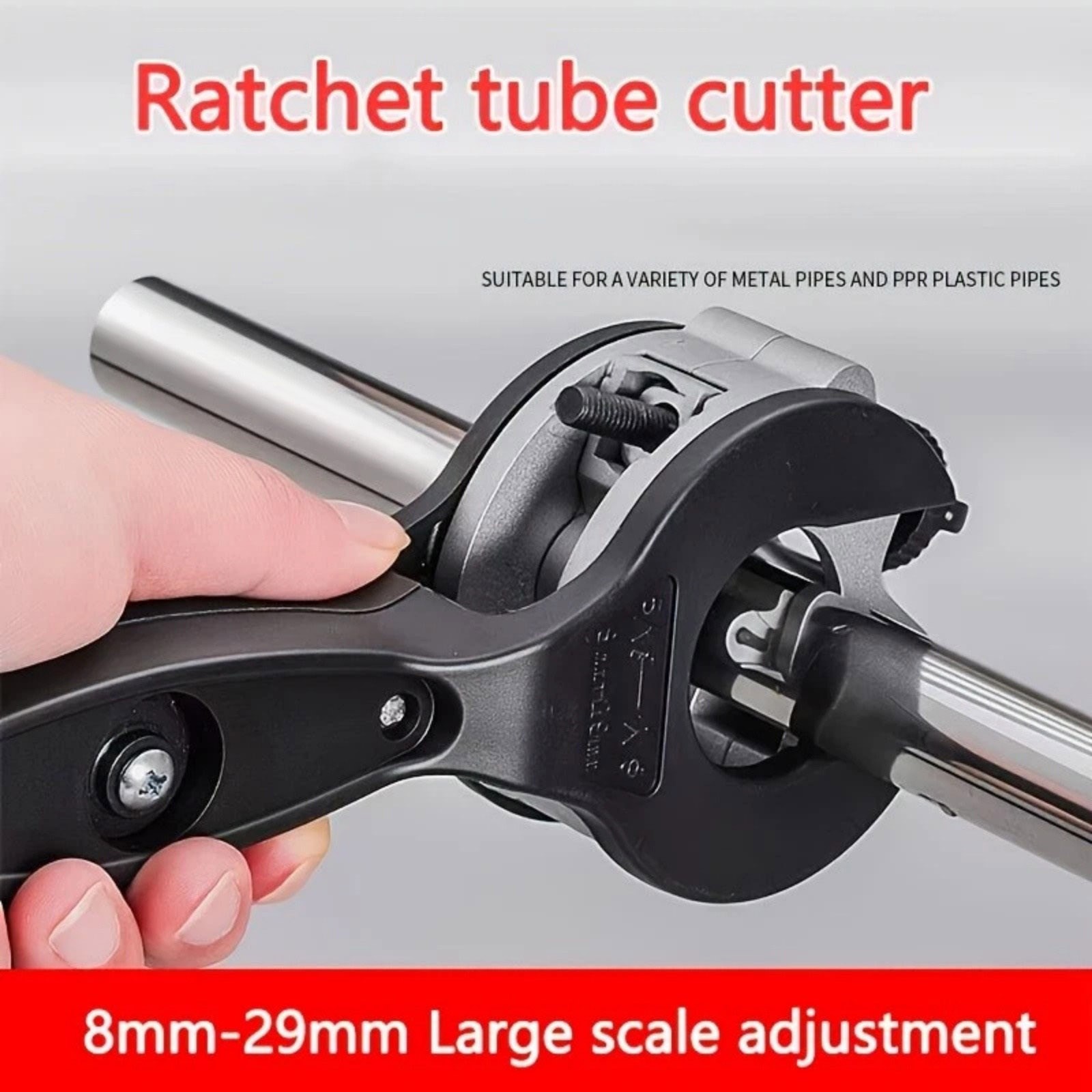 Heavy Duty Ratchet Pipe Cutter Tool for Cutting PVC PPR PE Copper Steel Metal