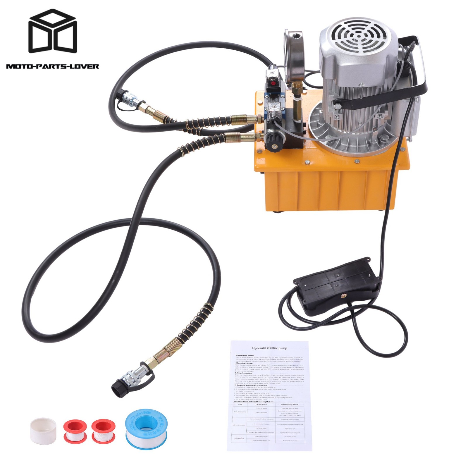 750W Electric Hydraulic Pump 10000PSI Double Acting 110V