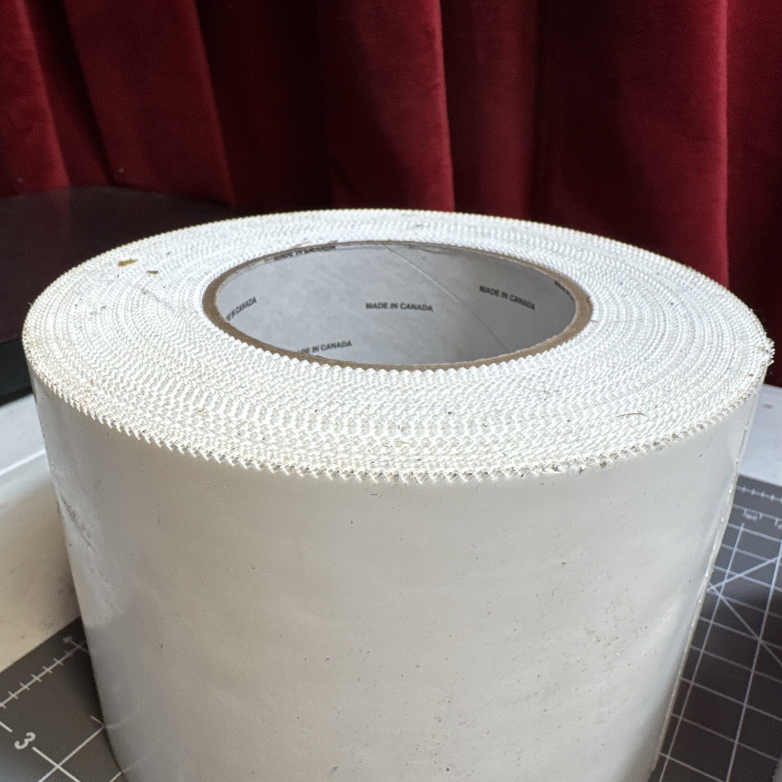 2 Rolls White UV Poly Tape 3-7/8 » x 180 Feet Smooth Gloss Finish Heavy Duty