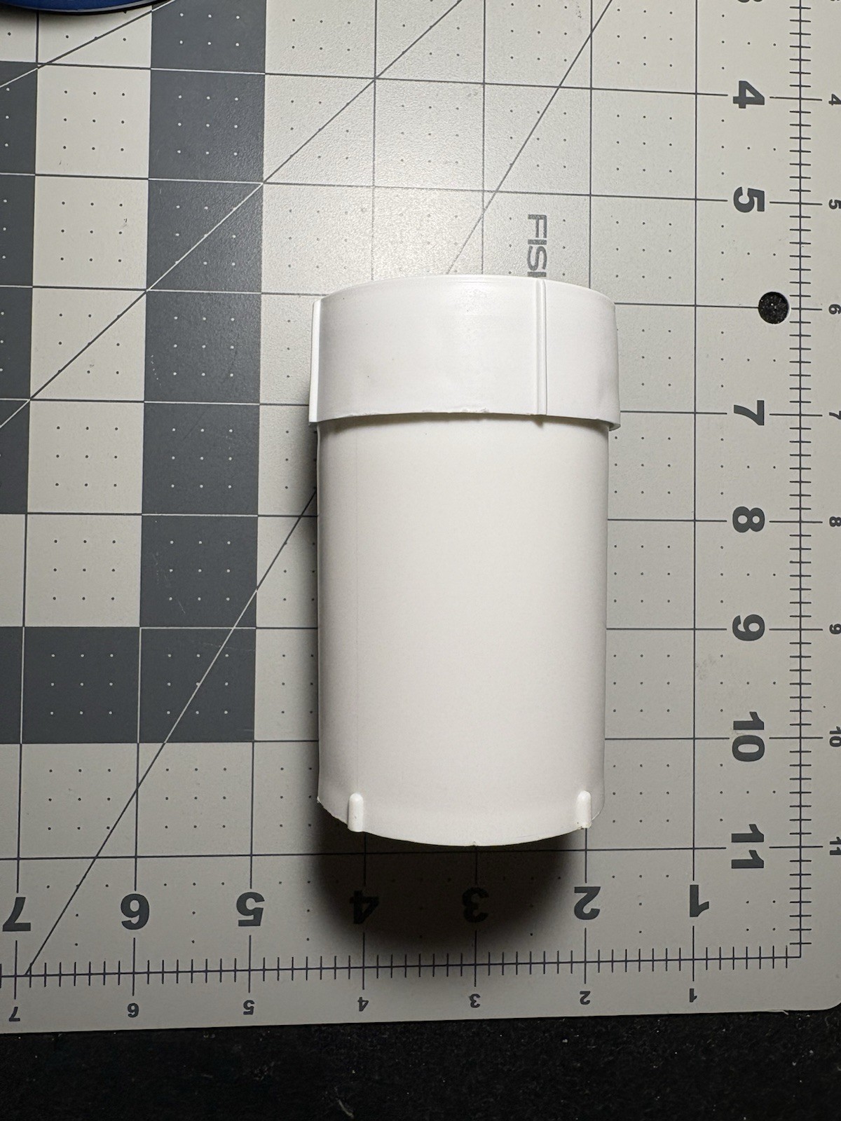White LEAD VIAL PIG – Lead Lined Material Storage/Shipping Container Used