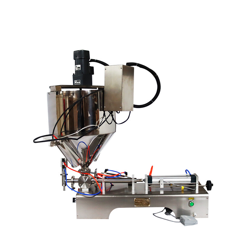 Easy To Operate 10-100ml 110V Paste Liquid Heating Stirring Filling Machine