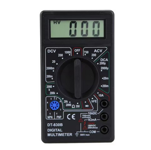 DT-830 B Digital Multimeter Voltage Current Ohm Tester with LCD Display