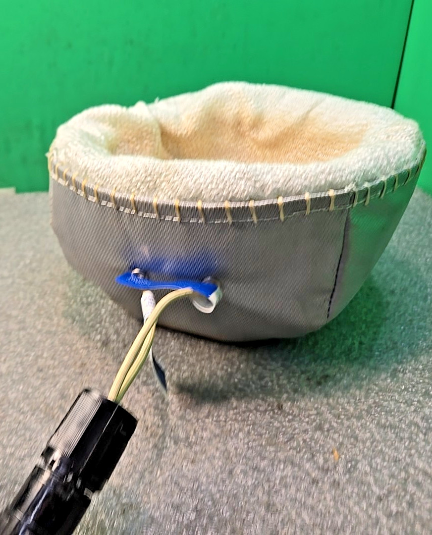 GLAS-COL 0410 2L 2000ml Fabric Round Bottom Heating Mantle 500W w/ Cord |TESTED