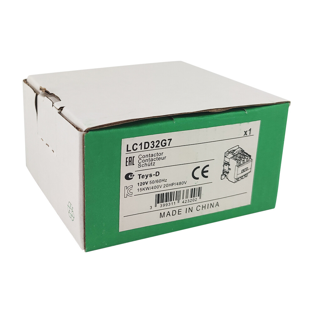 LC1D32G7 Contactor 120V coil AC 32A same as Schneider Contactor LC1D32G7 3P 3NO