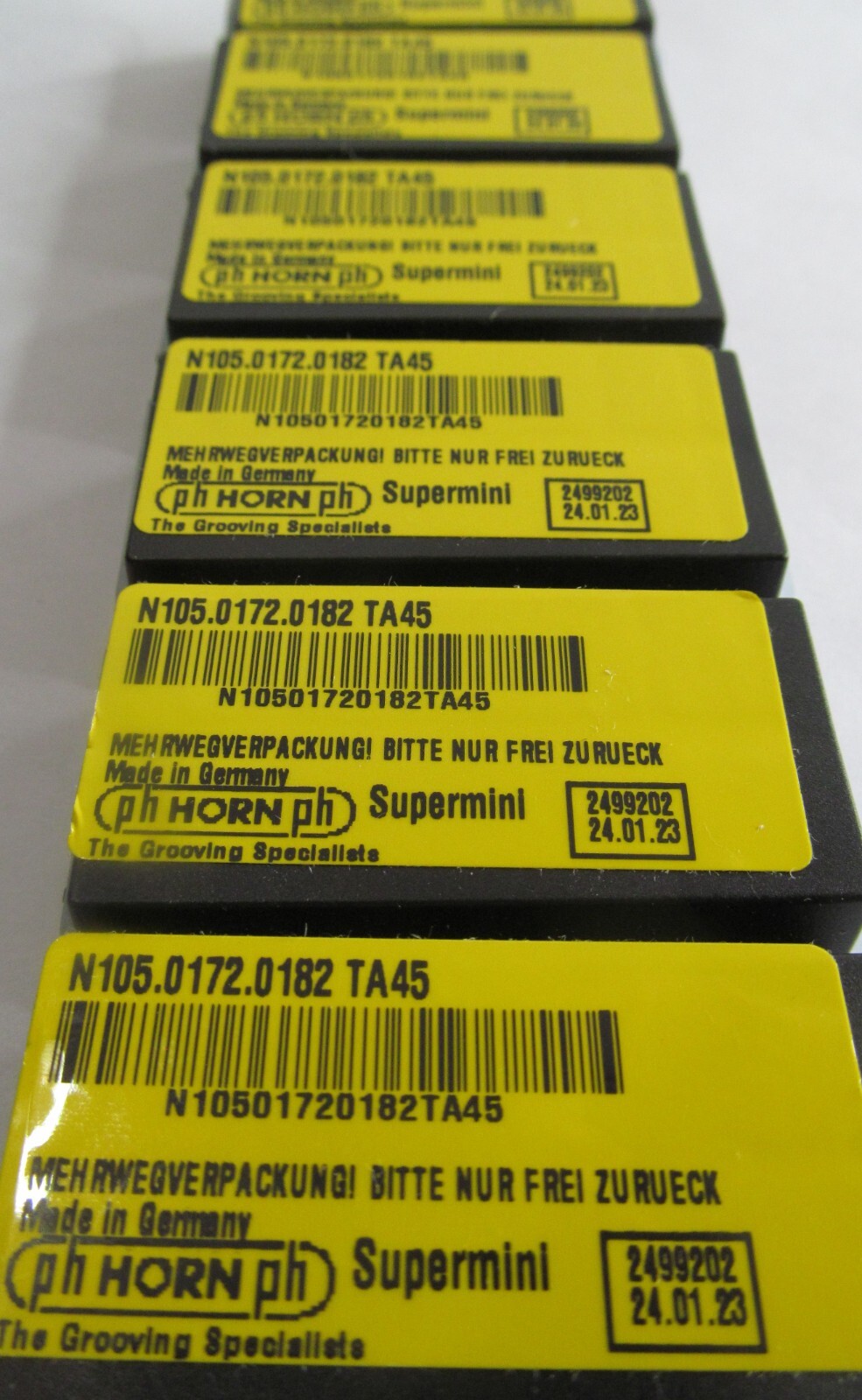 11 NEW PH HORN 2499202 N105.0172.0182 TA45 SUPERMINI CARBIDE INSERTS 2023