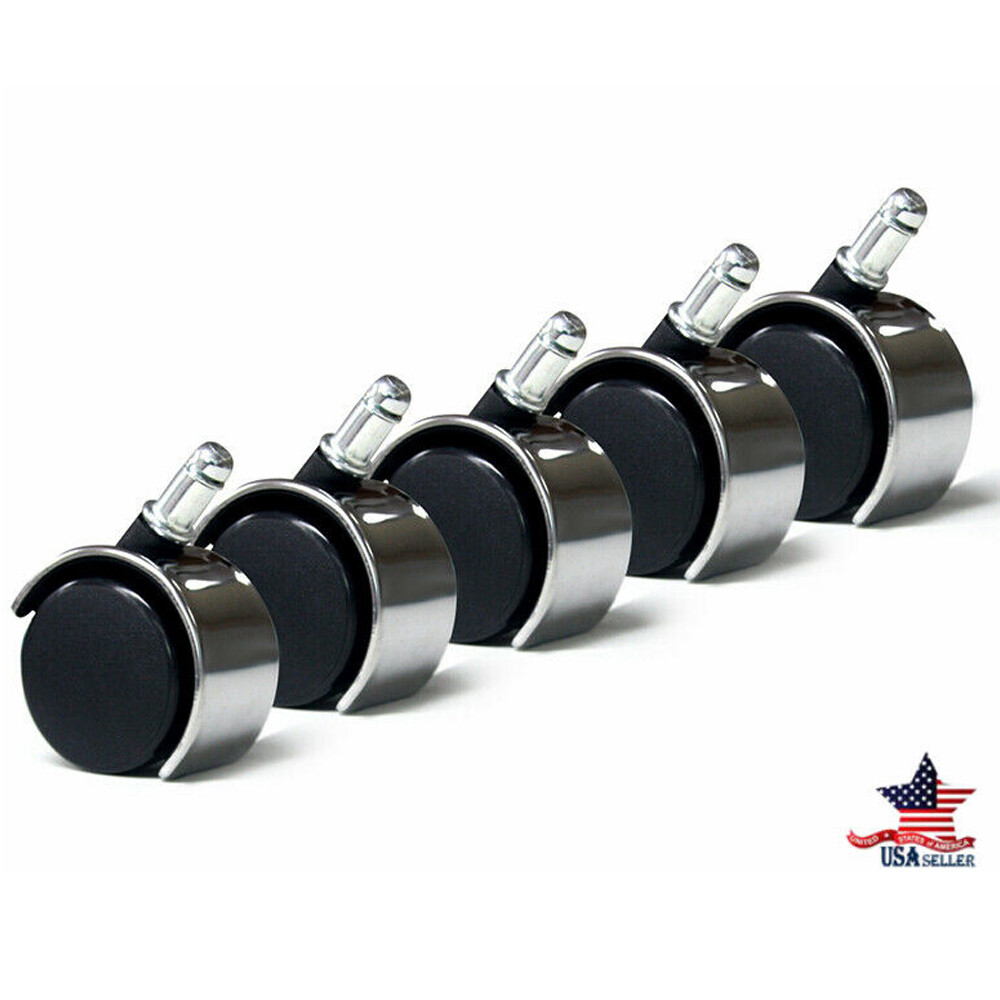 5Pcs Office Chair Caster Wheels Heavy Duty Replacement 2» for Hard Floor