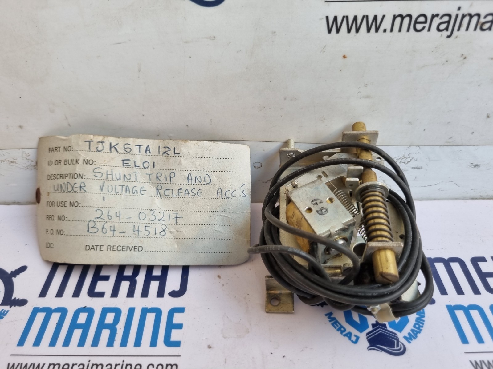 GE TJKSTA12L Shunt Trip And Under Voltage Release 120-240 VAC 48-125VDC