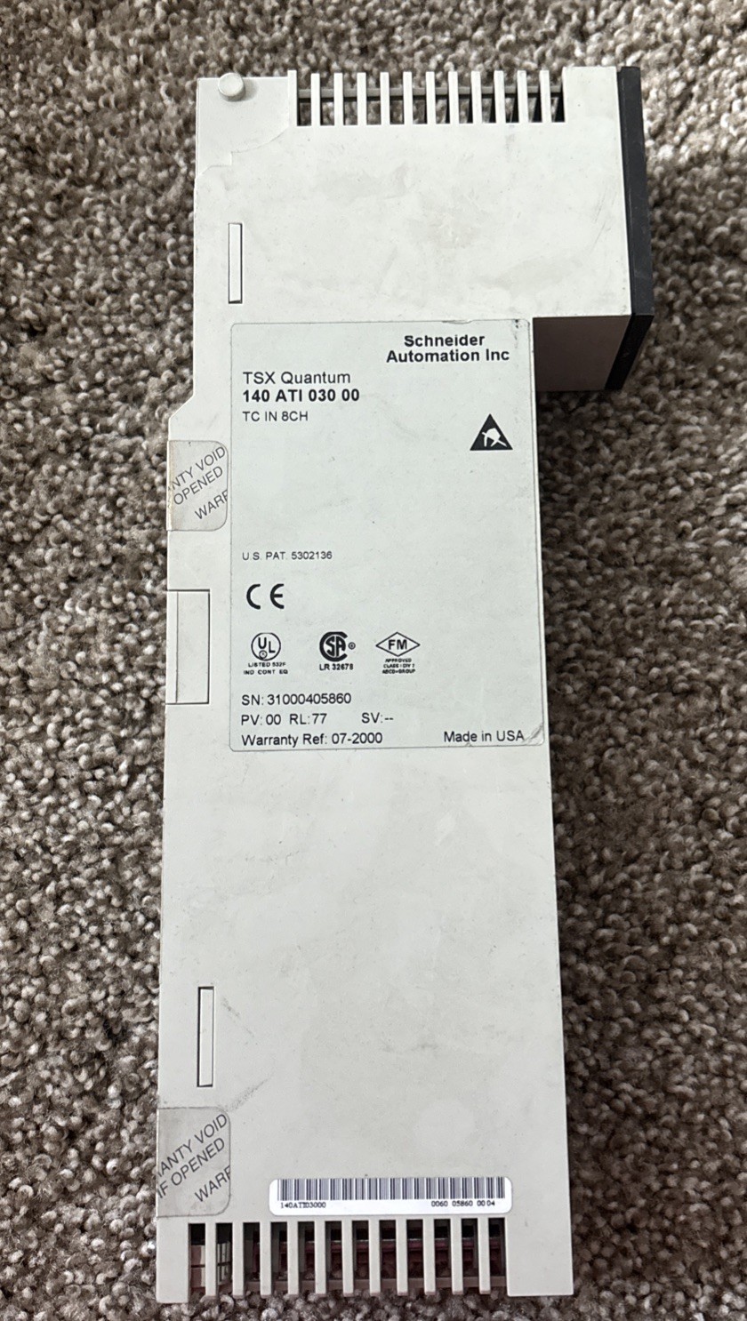 SCHNEIDER 140ATI03000 TSX QUANTUM 140 ATI 030 00 INPUT MODULE 8 POINT 16 BIT