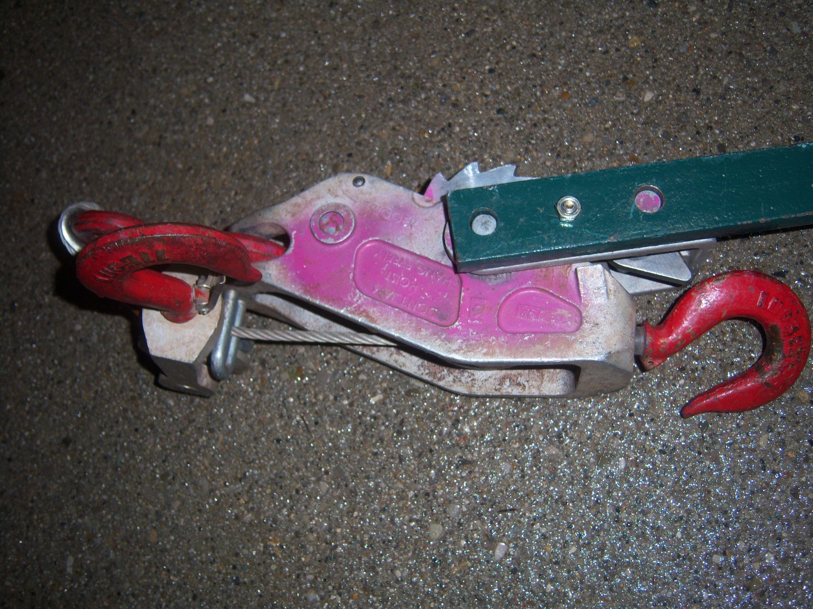 NICE LUG-ALL MODEL 3000-10 1 1/2 Ton Hoist Come Along CAPACITY 3000 Lbs