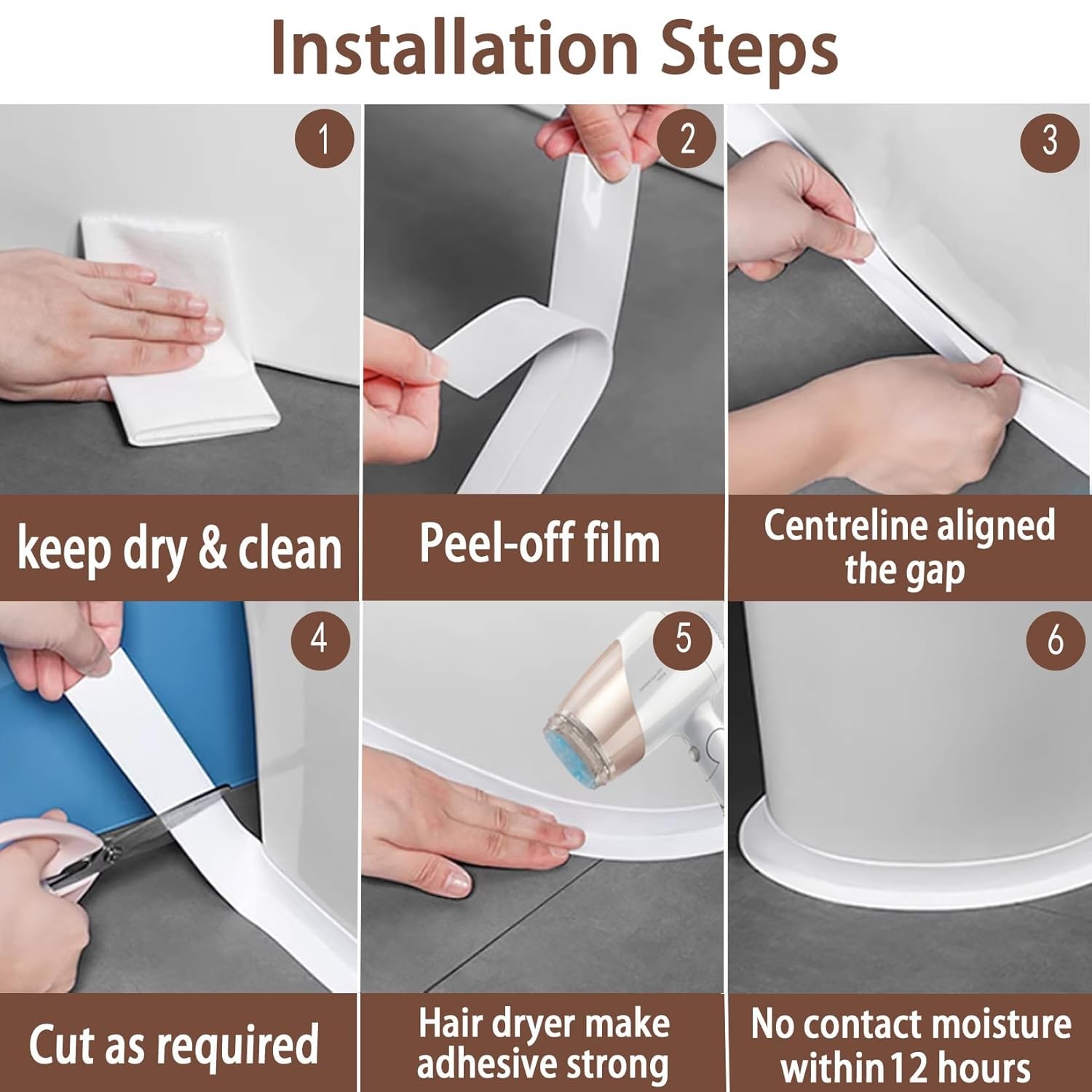 Waterproof Caulk Tape 1.5 x 10.5Ft