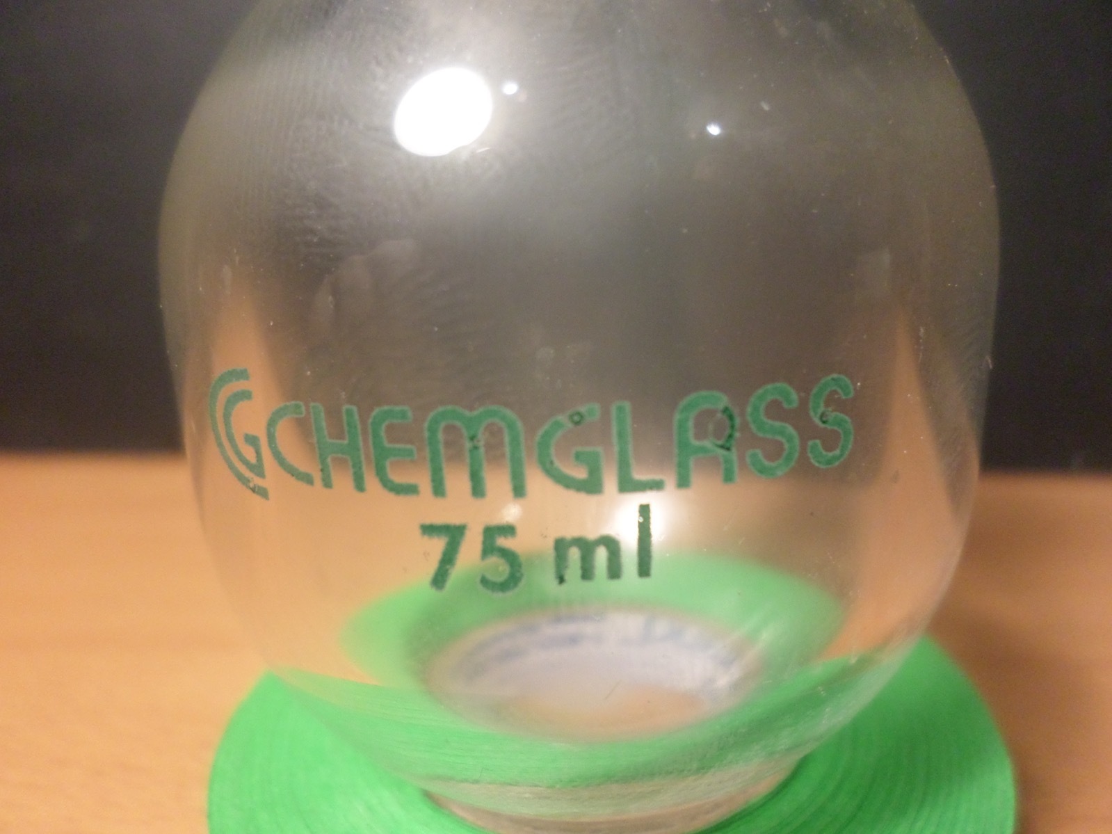 Chemglass Glass 75mL Round Bottom Heavy Wall Pressure Vessel Tube #15 CG-1880-30