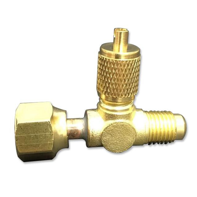 Appli Parts APAT-3X14B Access Tee Fitting 1/4 M. Flare Access x 1/4 F. Flare Swi