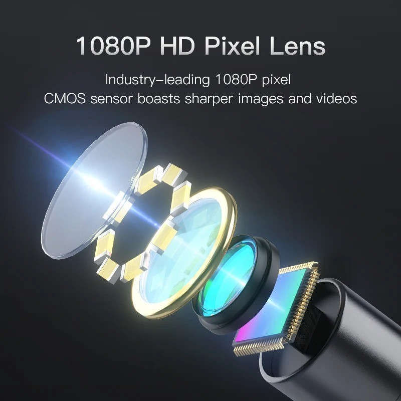 Industrial Endoscope Camera 4.3 «Single Dual Lens HD 1080P Car Inspection New