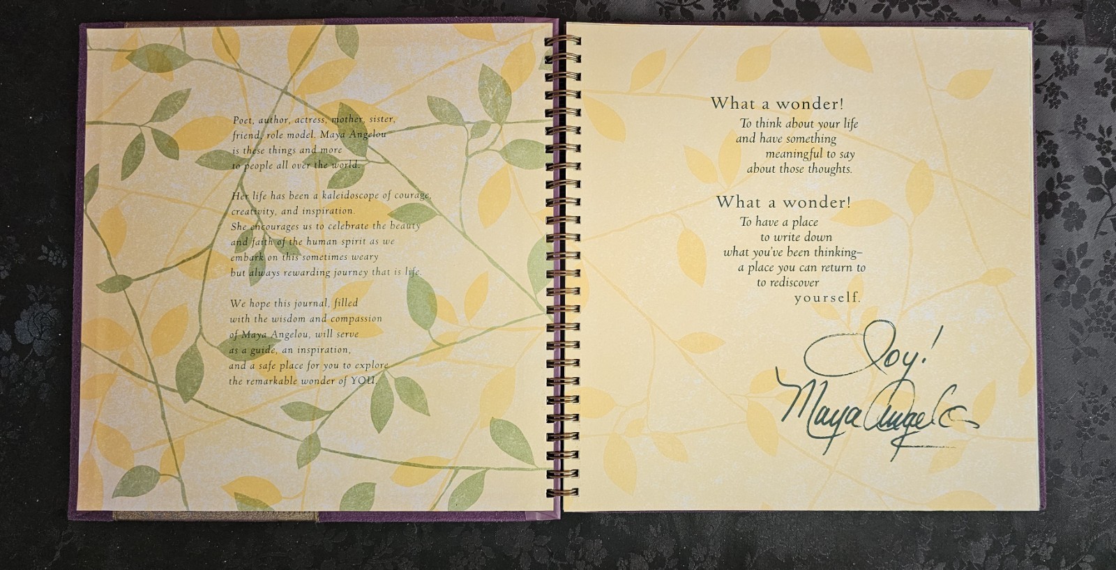 Hallmark Maya Angelou Journal «Life Is Pure Adventure» Never Used