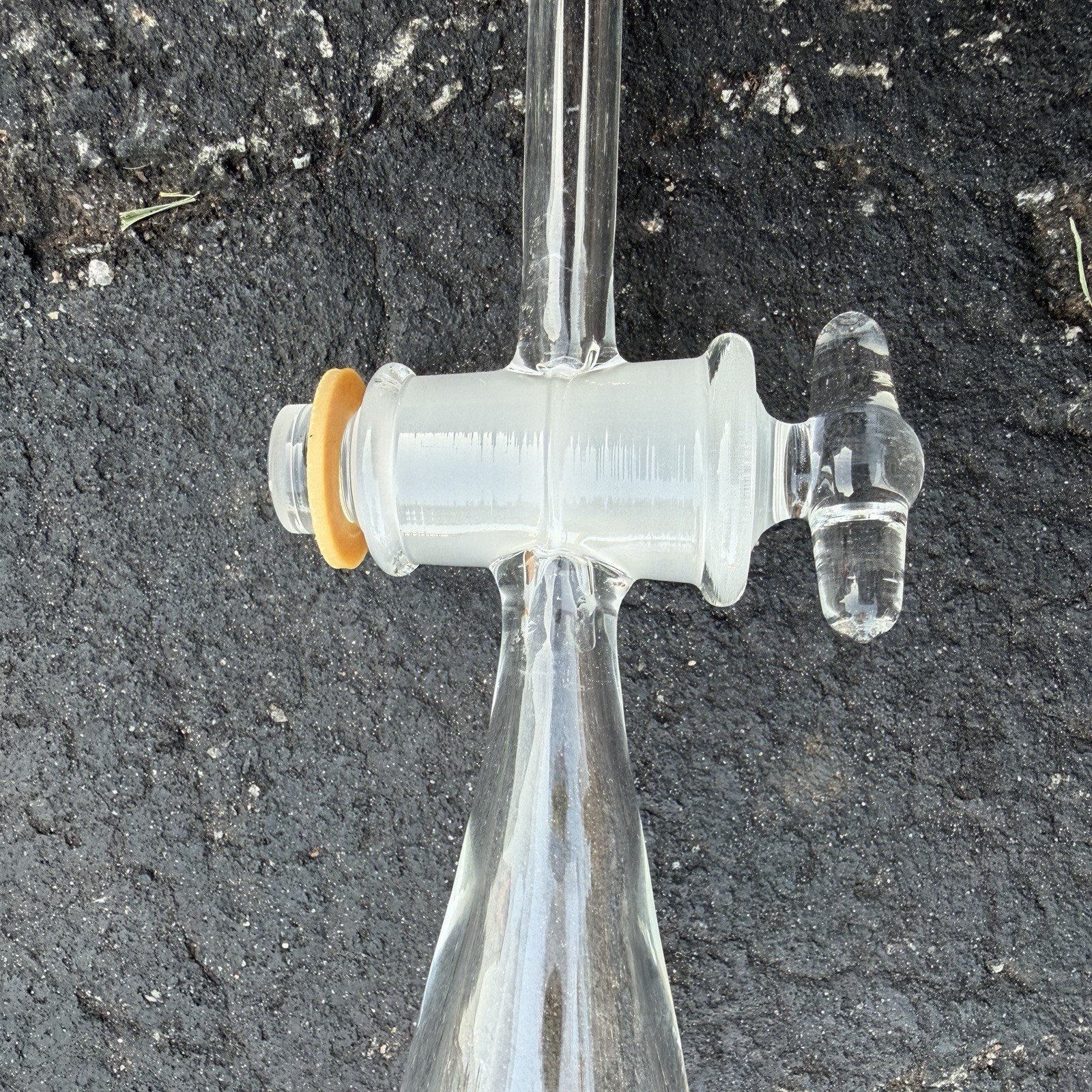 Supelco Analytical 250mL Glass Separatory Funnel w/ Glass Stopcock & #22 Stopper