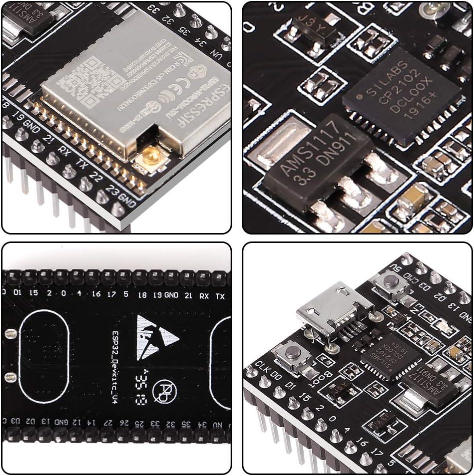 2Pcs Esp32-Devkitc Core Board ESP32 Development Board ESP32-WROOM-32U Wifi Bluet